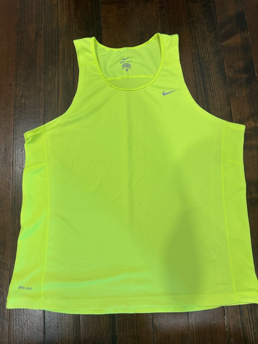Nike Miler Neon Yellow Men’s Dri-FIT Performance Tank